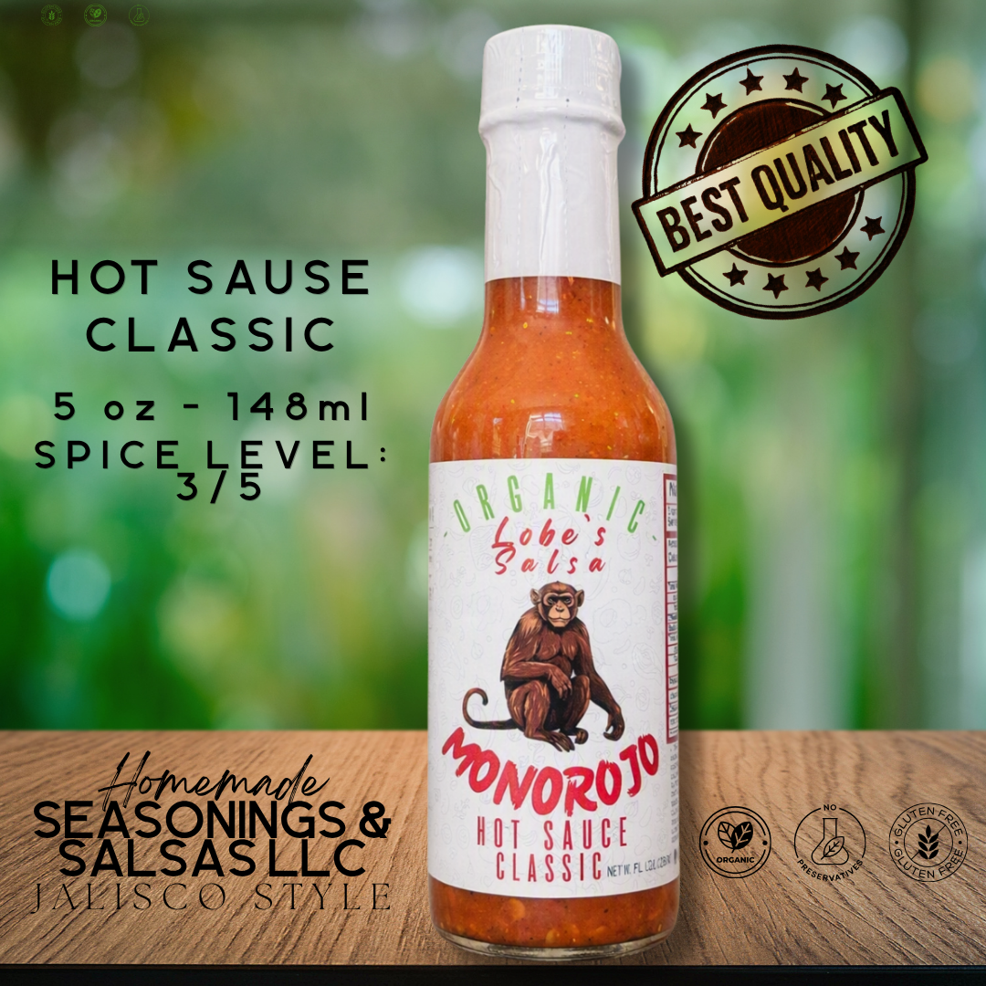 MONOROJO – Salsa Picante Orgánica 5oz